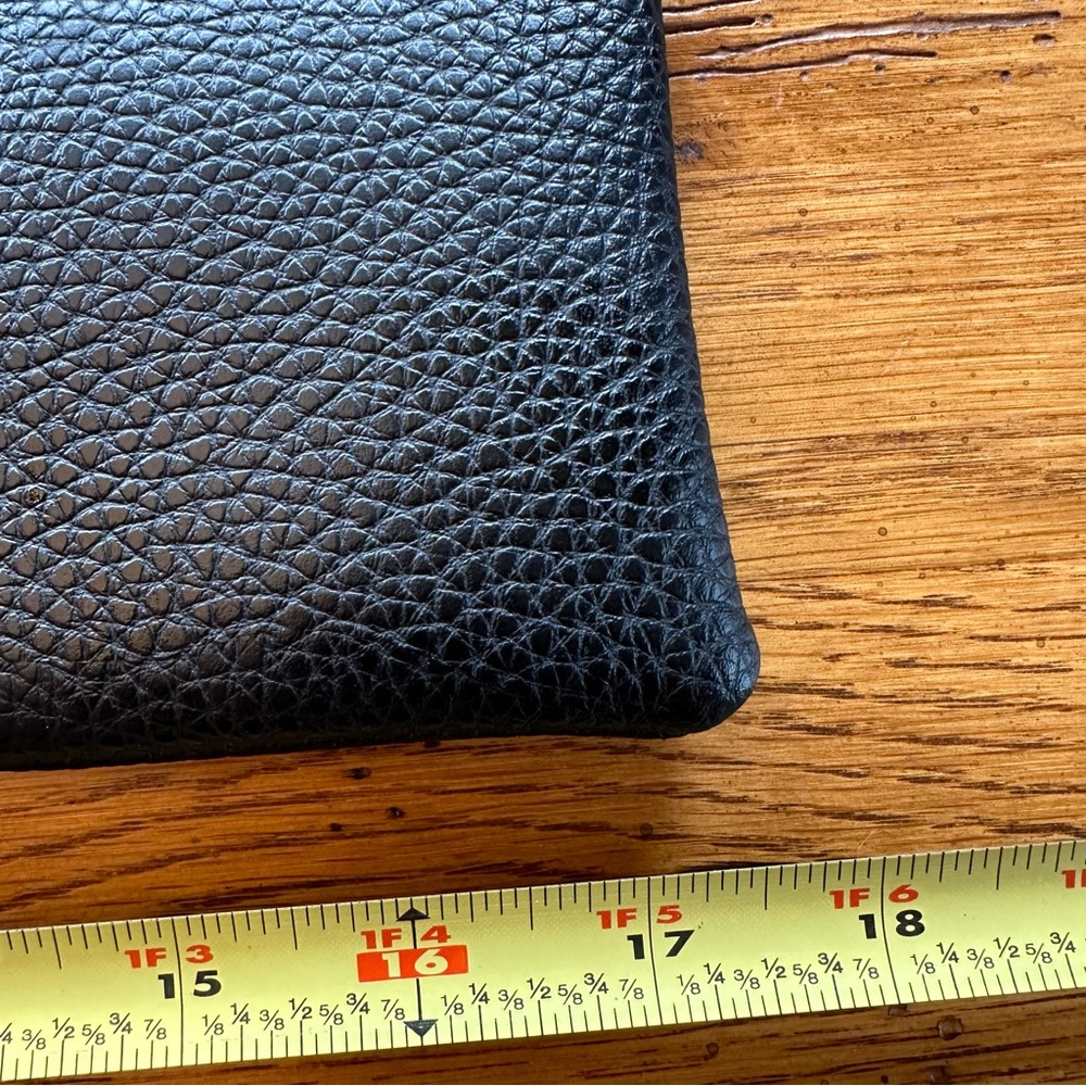 Vince Camuto Luck Black Pebbled Vegan Leather Tote - Picture 5 of 11